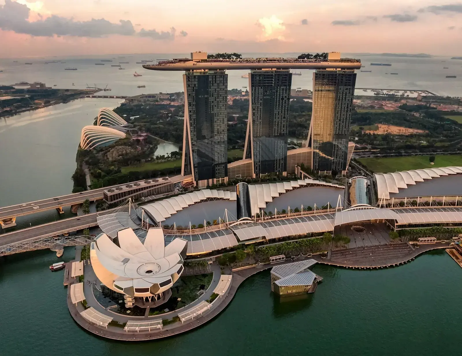Singapore skyline at dusk, symbolising the Ministry of Manpower's updated COMPASS salary benchmarks