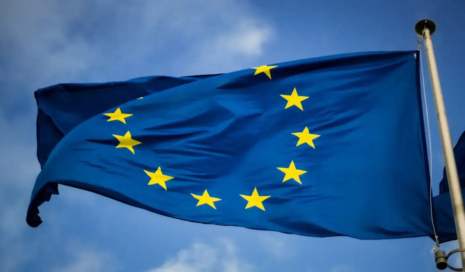 European Union flags at institutions, representing A1 certificate delays exposing posted workers to fines