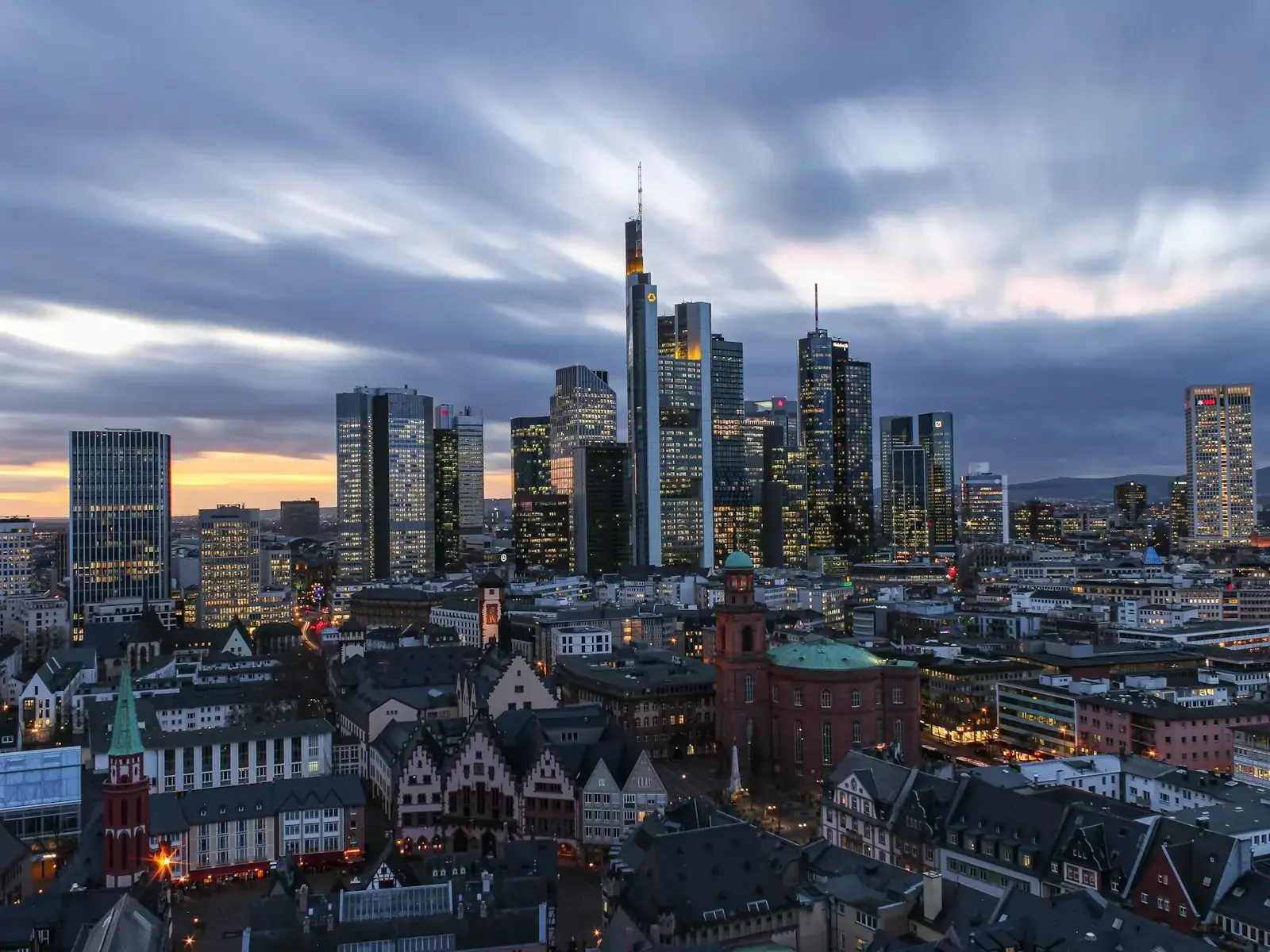 Berlin skyline and Brandenburg Gate, symbolising Germany's 15-45 day Schengen business visa processing