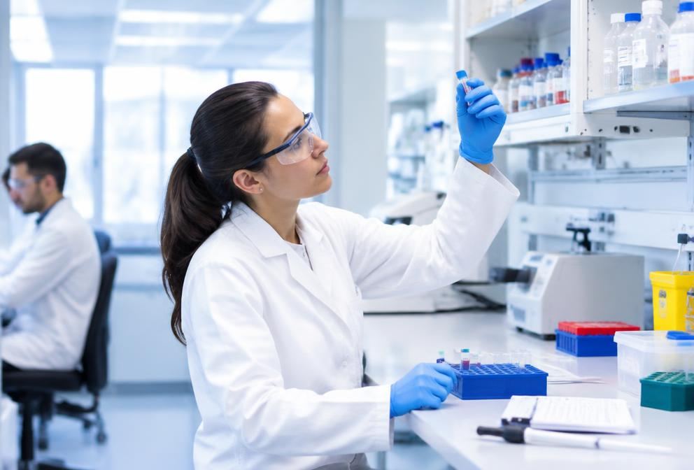 A scientist in a laboratory