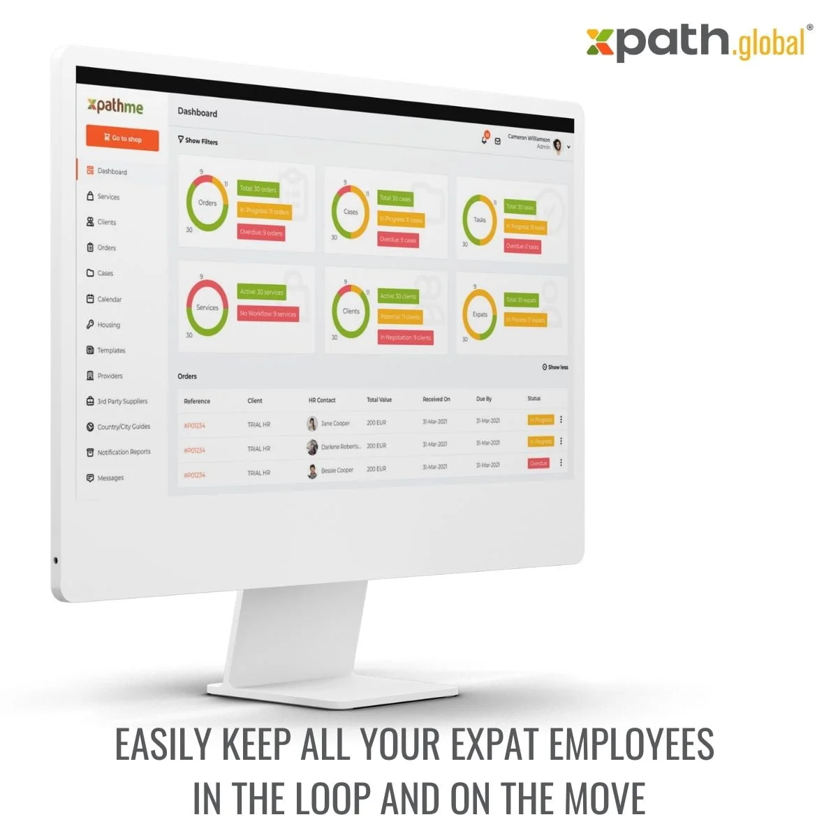 Enjoy great case-tracking capabilities with xpath.global digital ecosystem