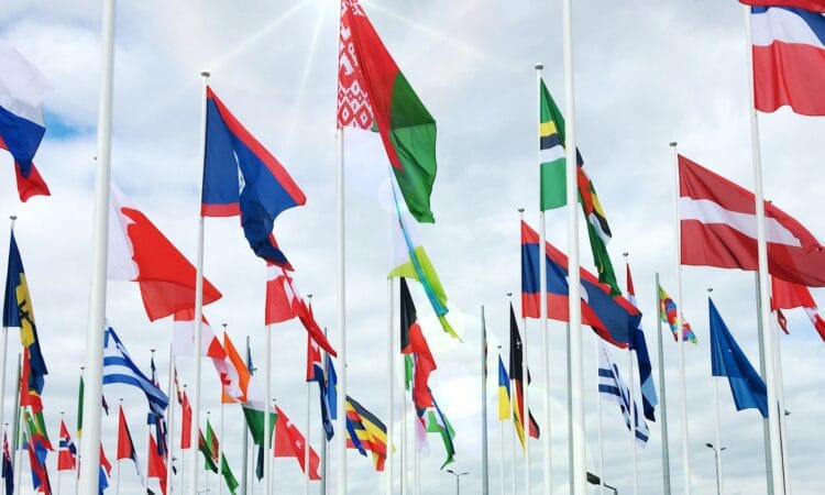 red yellow and green flags