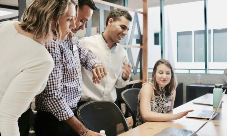 woman sitting at table