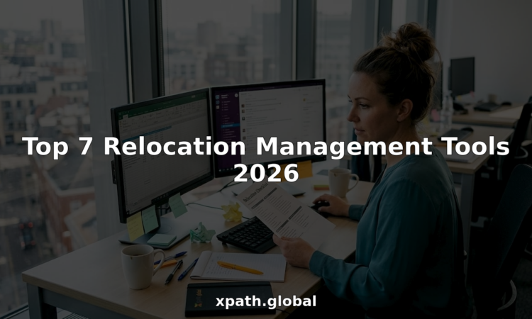 HR manager reviewing relocation checklist at office desk