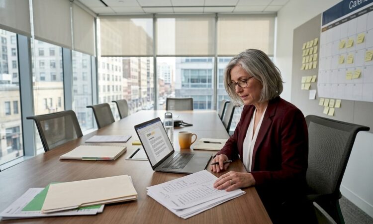 HR manager planning global relocation steps